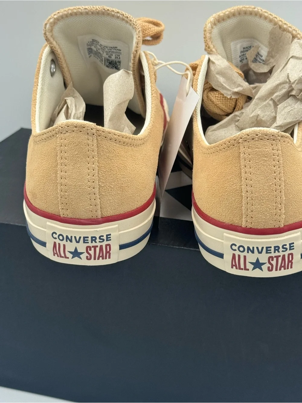 Converse CTAS Ox Suede Coastal Dune Natural Ivory Sneakers Women’s 9 NIB - Picture 7 of 12